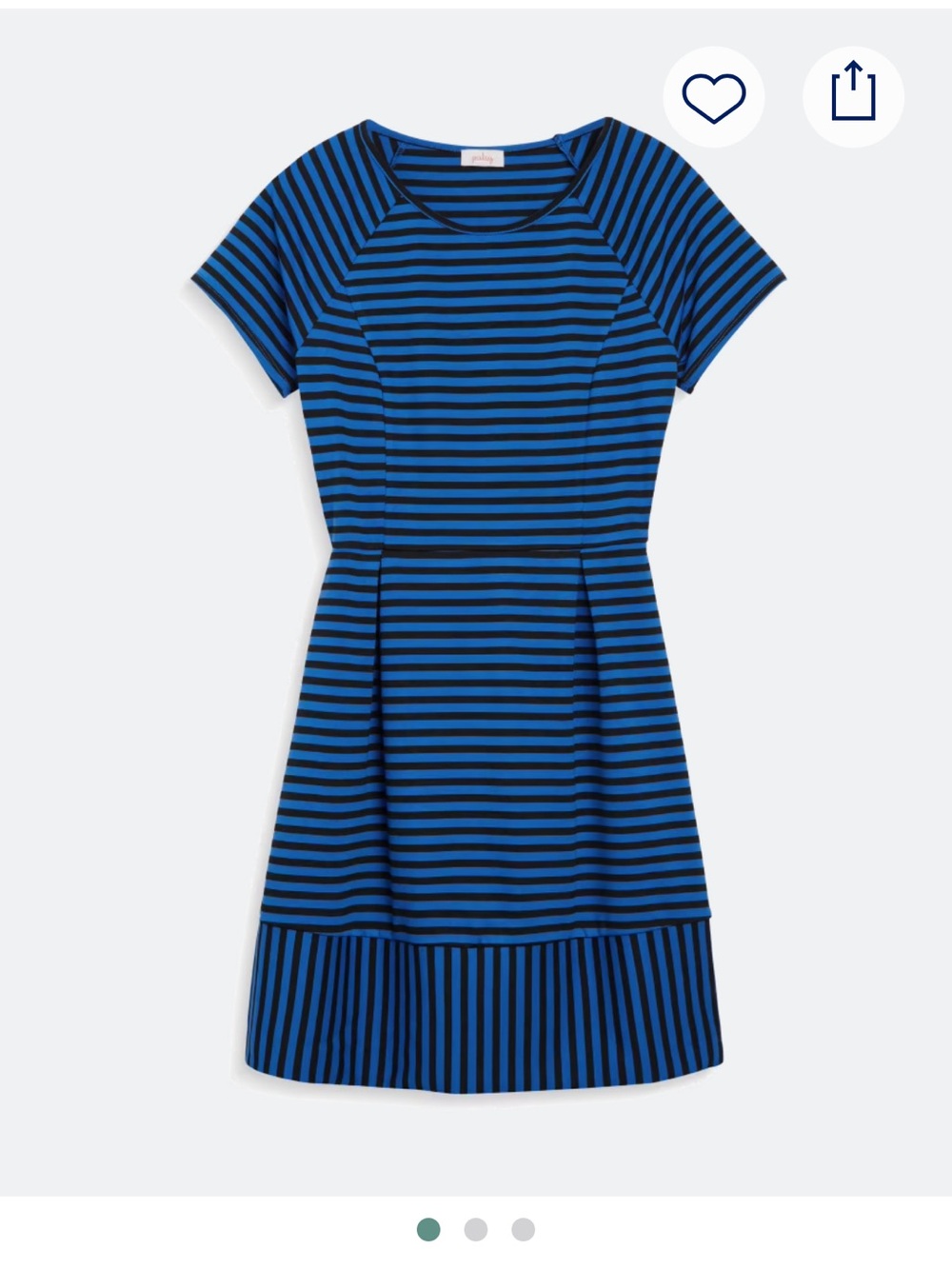 Pixley Blue and Black Striped Dress
